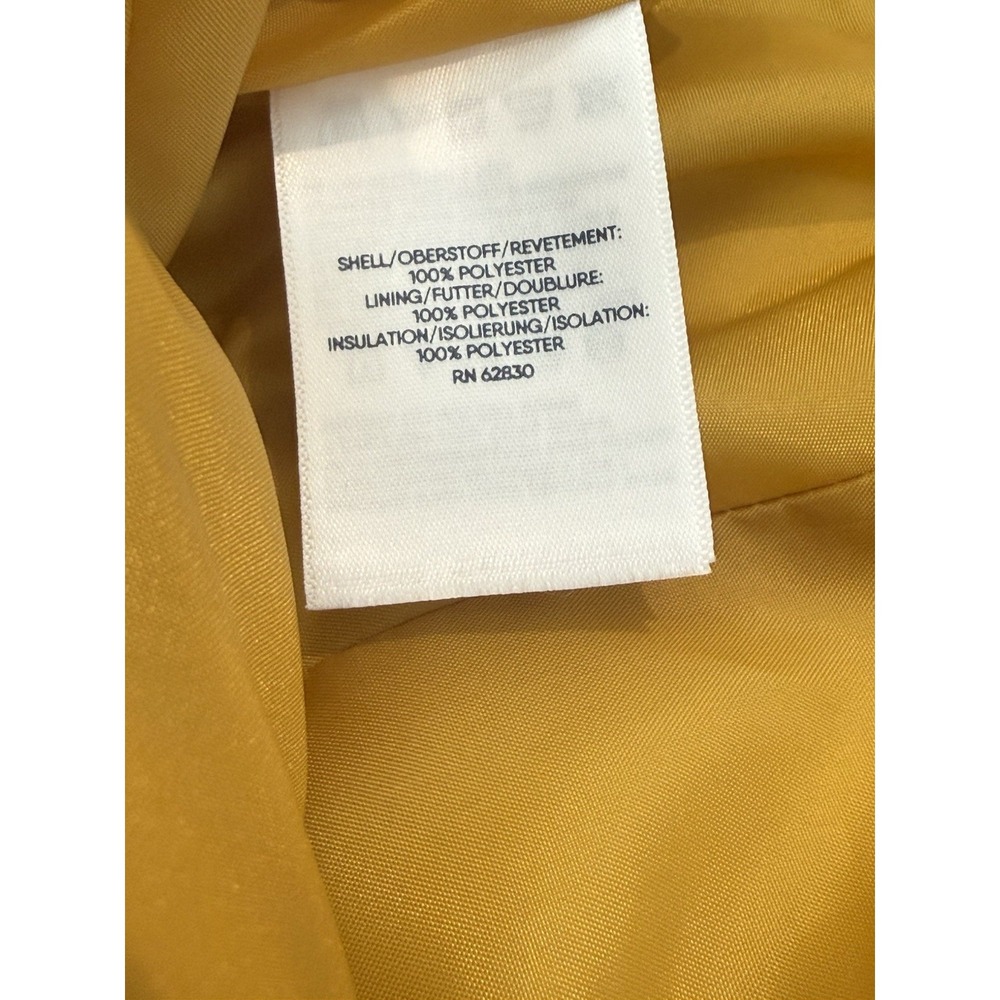 Lands' End Quilted Puffer Vest Zip Up Womens Small 6-8 Polyester Fill Gold - Picture 8 of 8